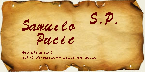 Samuilo Pučić vizit kartica
